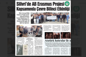 Silivri Çevre Derneği, Hürhaber Gazetesinde 